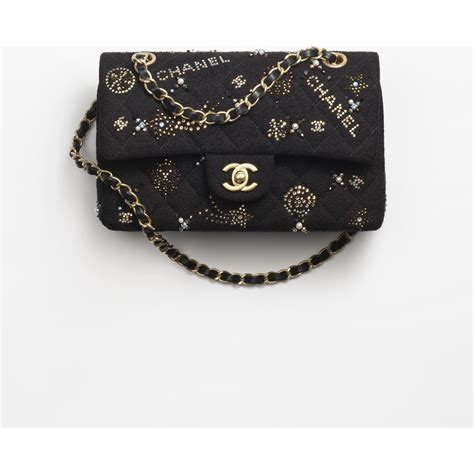 chanel caviar black medium|Small classic handbag, Grained calfskin & gold.